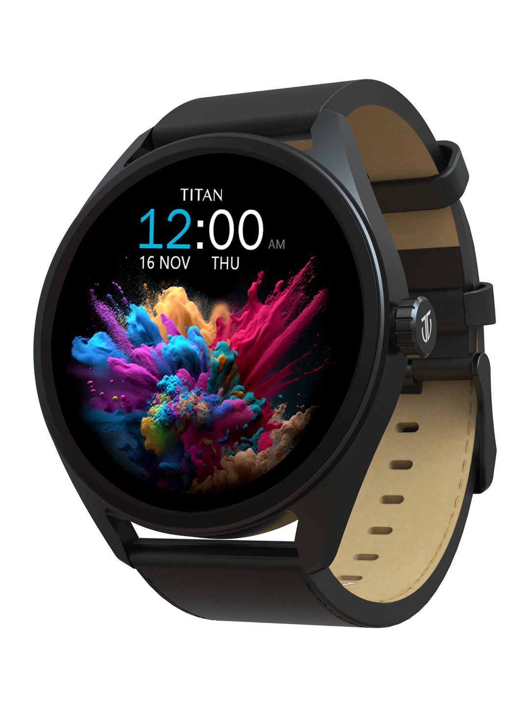 Titan Crest 1.43 AMOLED AOD Working Crown BT & SOS Calling Health Suite IP68 Smart Watch