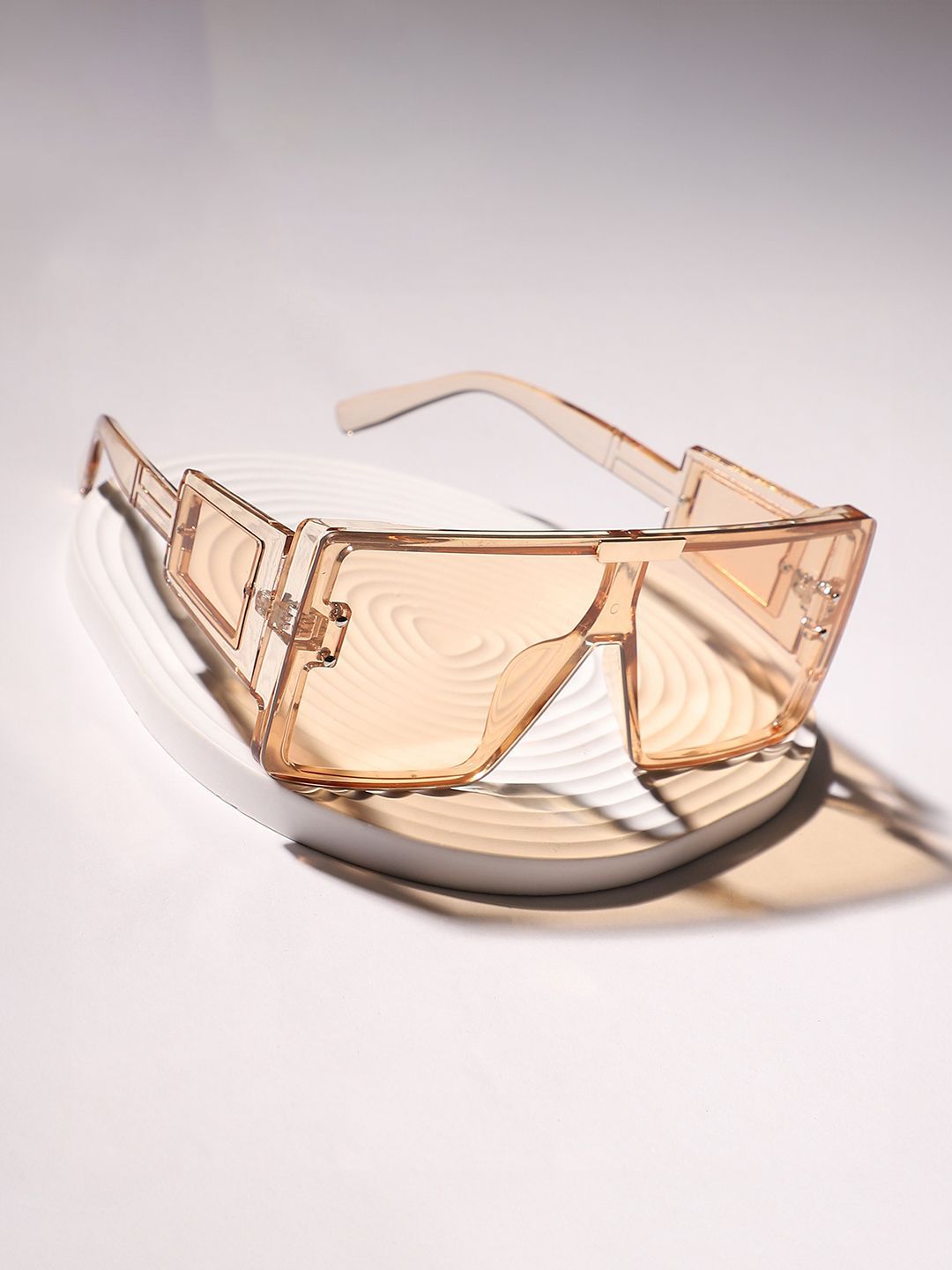French Accent Men Square Sunglasses with Polarised Lens