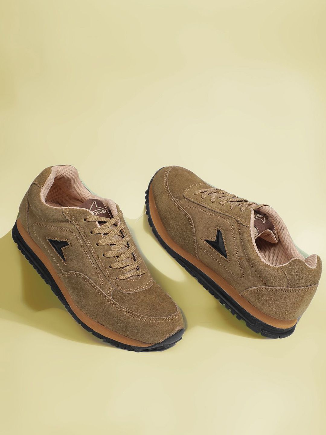 Power Men Suede Running Non-Marking Shoes