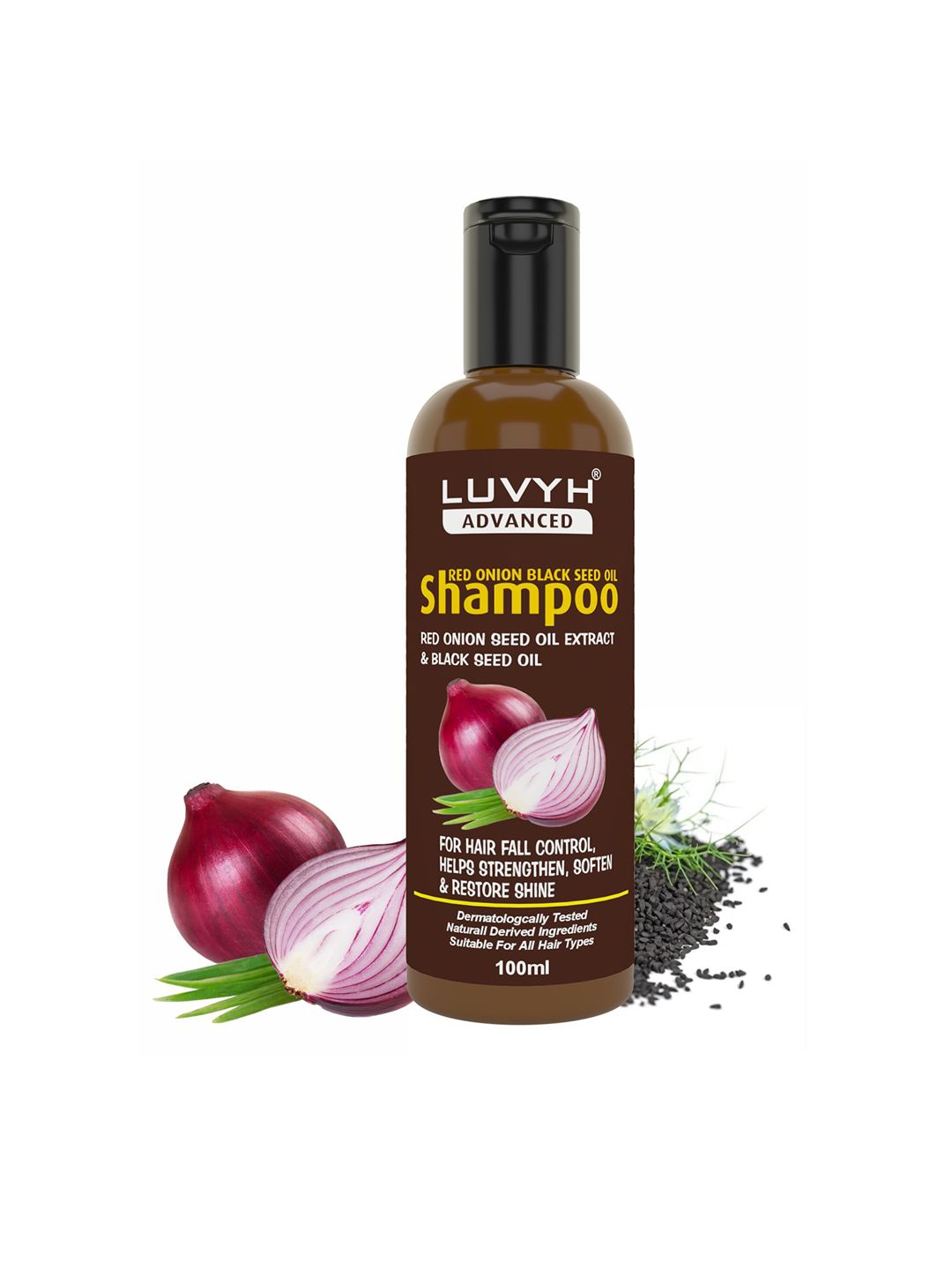 LUVYH Advanced Red Onion Black Seed Oil Hair Shampoo-100ml