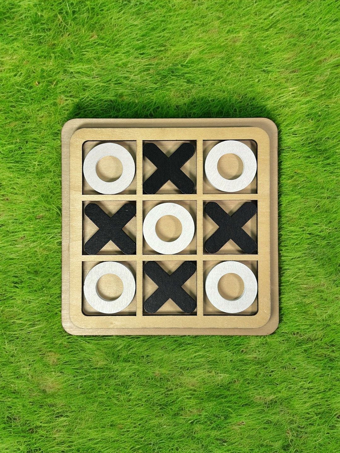 LITTLE GINNIE Wooden Tic Tac Toe For Kids