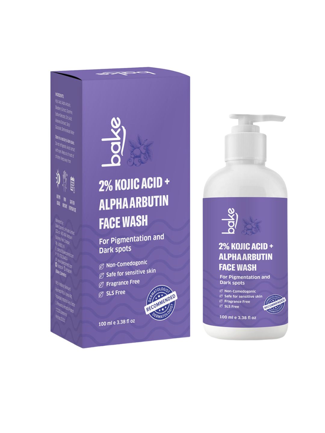 BAKE 2% Kojic Acid & Alpha Arbutin Anti-Pigmentation Face Wash- 100ml