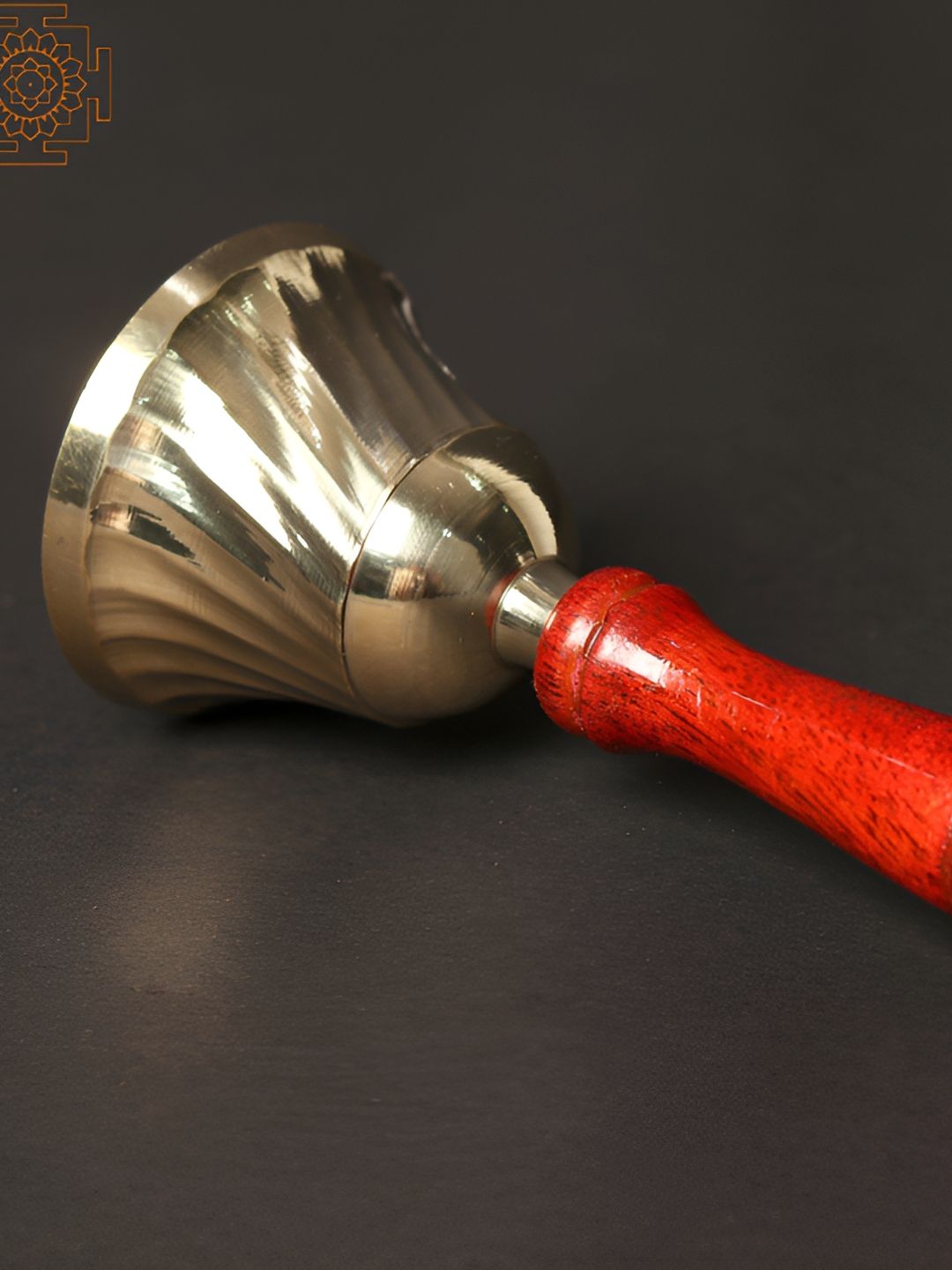 Exotic India Brass Easy to Clean Navratri Pooja Bell