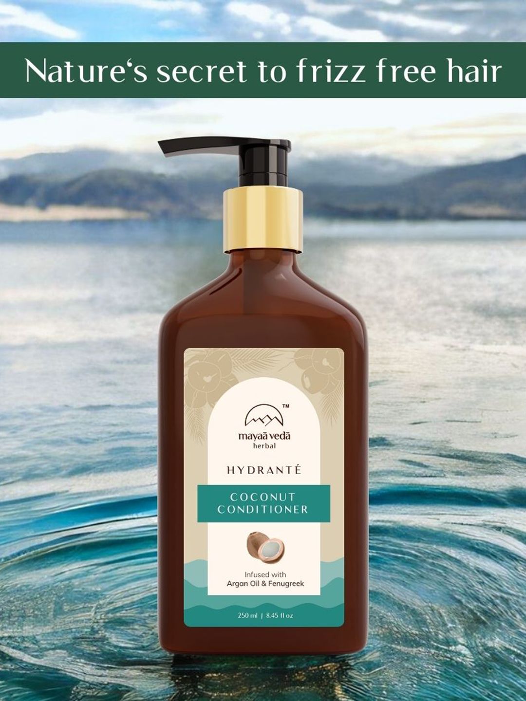 Mayaa Veda Herbal Hydrante Coconut Conditioner With Argan Oil & Fenugreek-250ml
