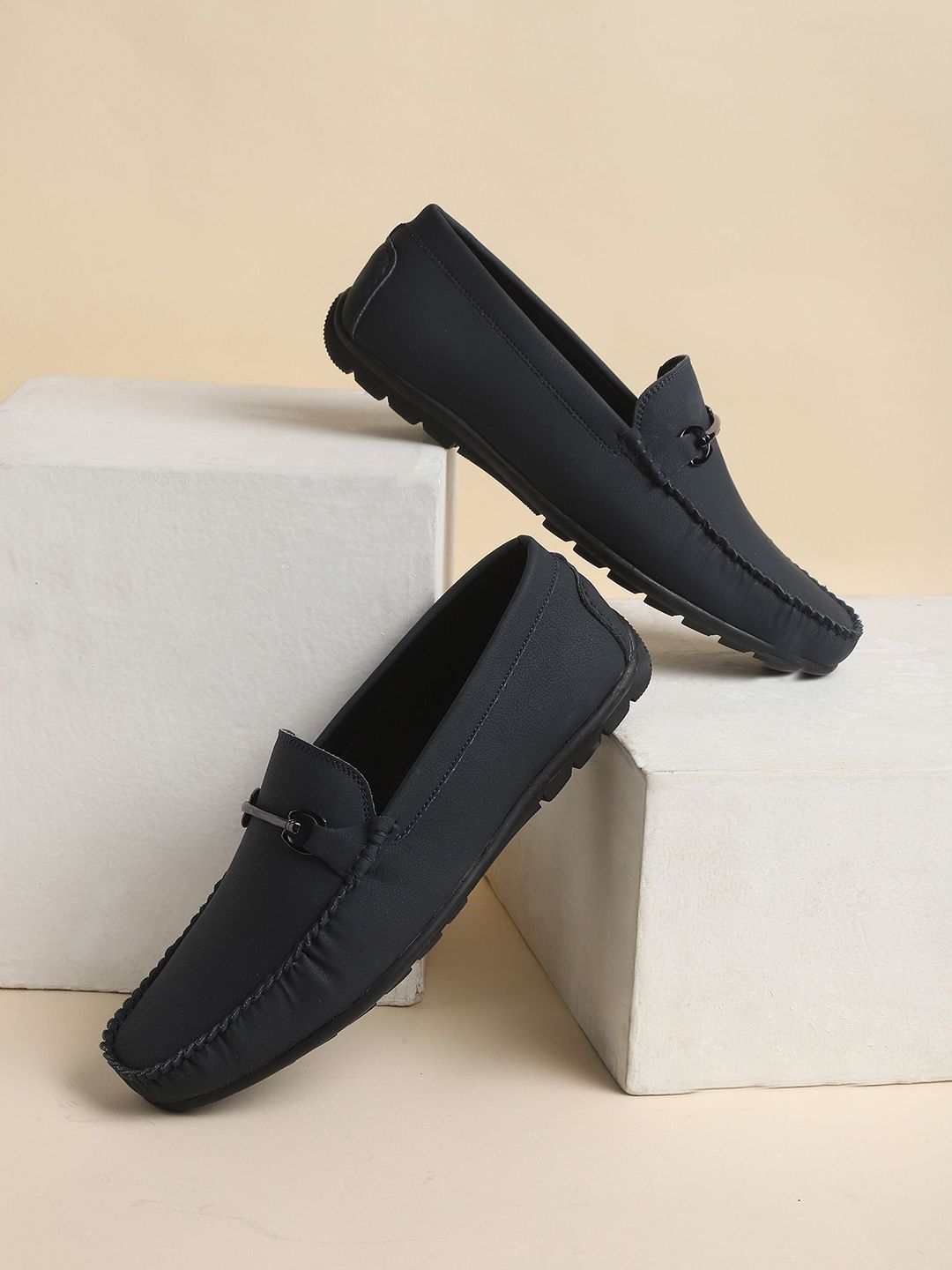 Cantabil Men PU Horsebit Loafers