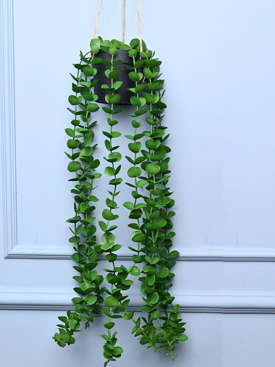 MARKET99 Black Cylindrical Shaped Hanging Planter