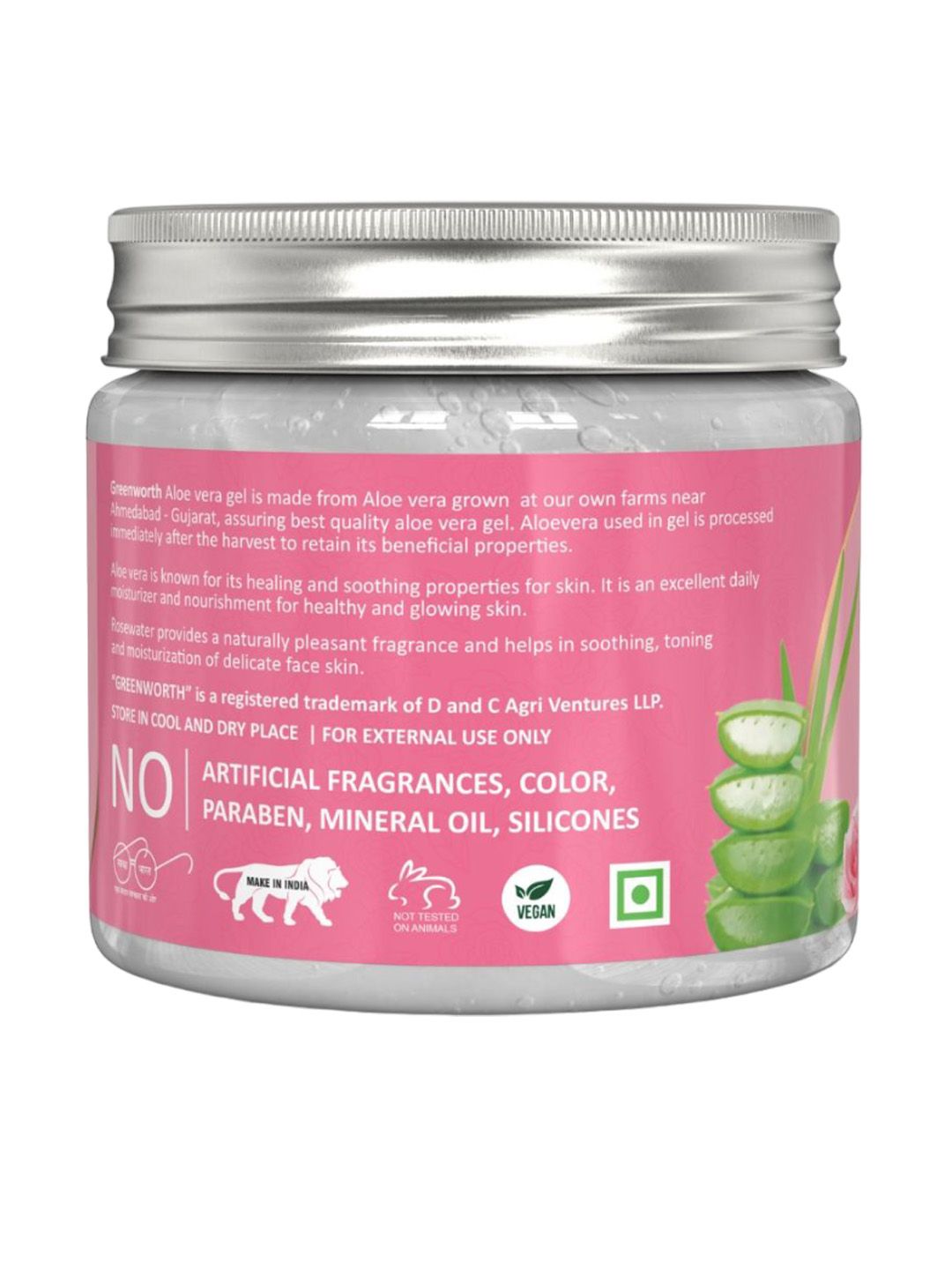Buy GREENWORTH Aloe Vera Gel With Rose-200g - Day Cream for Unisex 30803395  | Myntra
