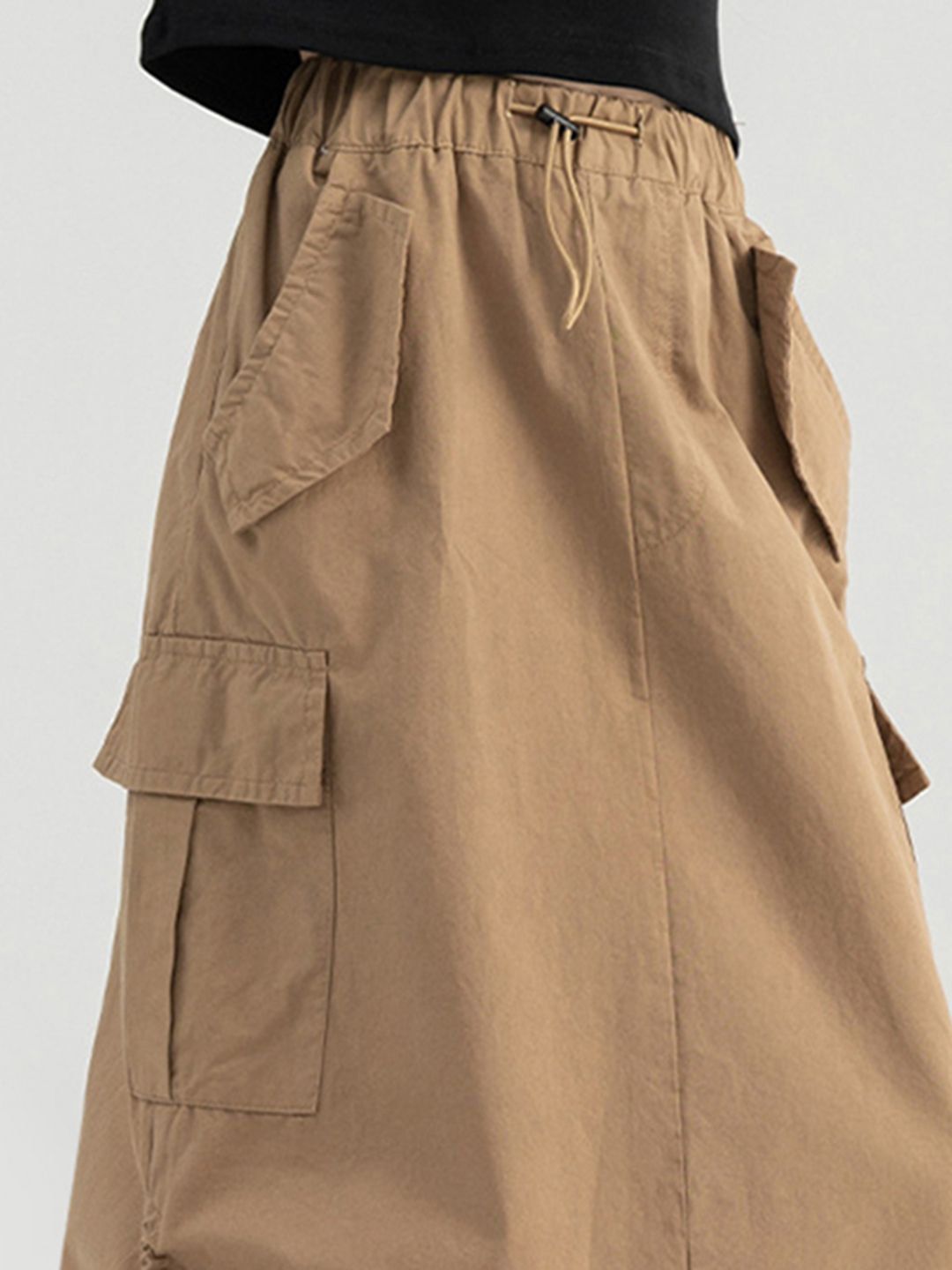 Buy INCLUD Girls Cargo-Pocket Elasticated Long Skirt With Back