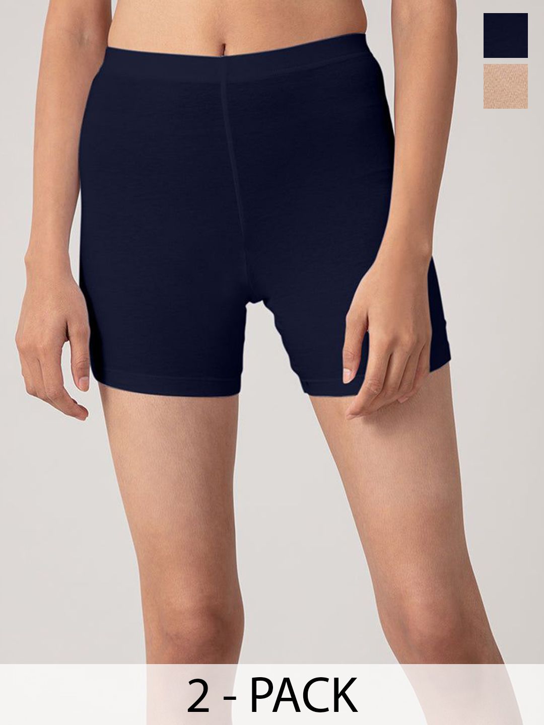 Nykd Women Pack Of 2 Mid-Rise Shorts