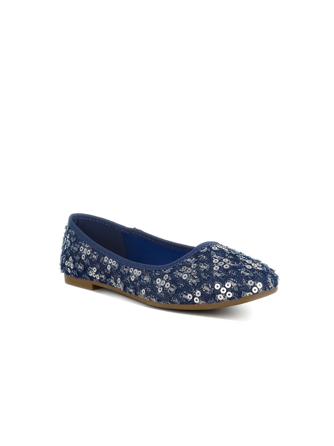 London Rag Women Printed Sequin Ballet Flats