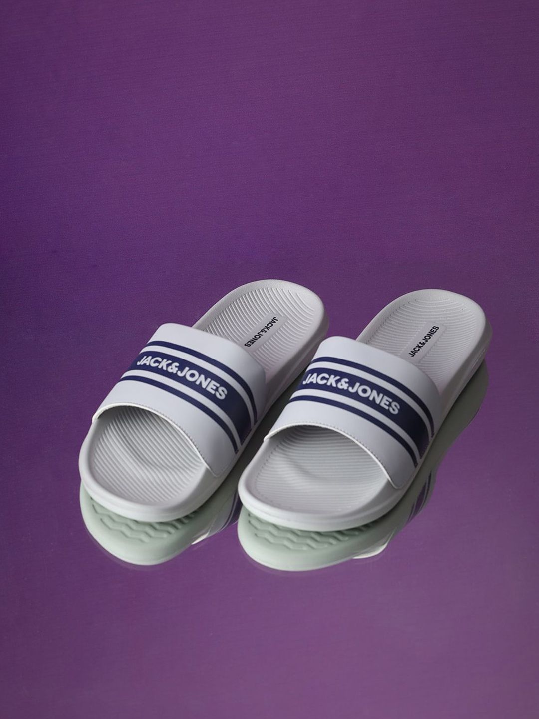 Jack & Jones Men Logo Printed Sliders