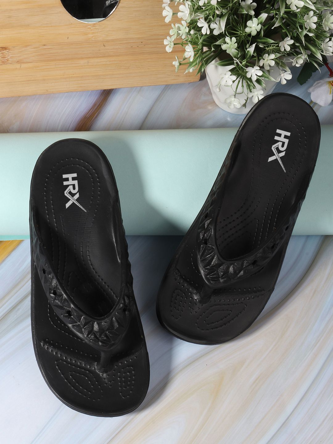 HRX by Hrithik Roshan Women Rubber Thong Flip-Flops