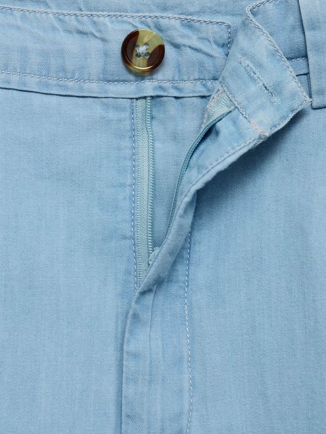 Mid-Rise Straight Shorts