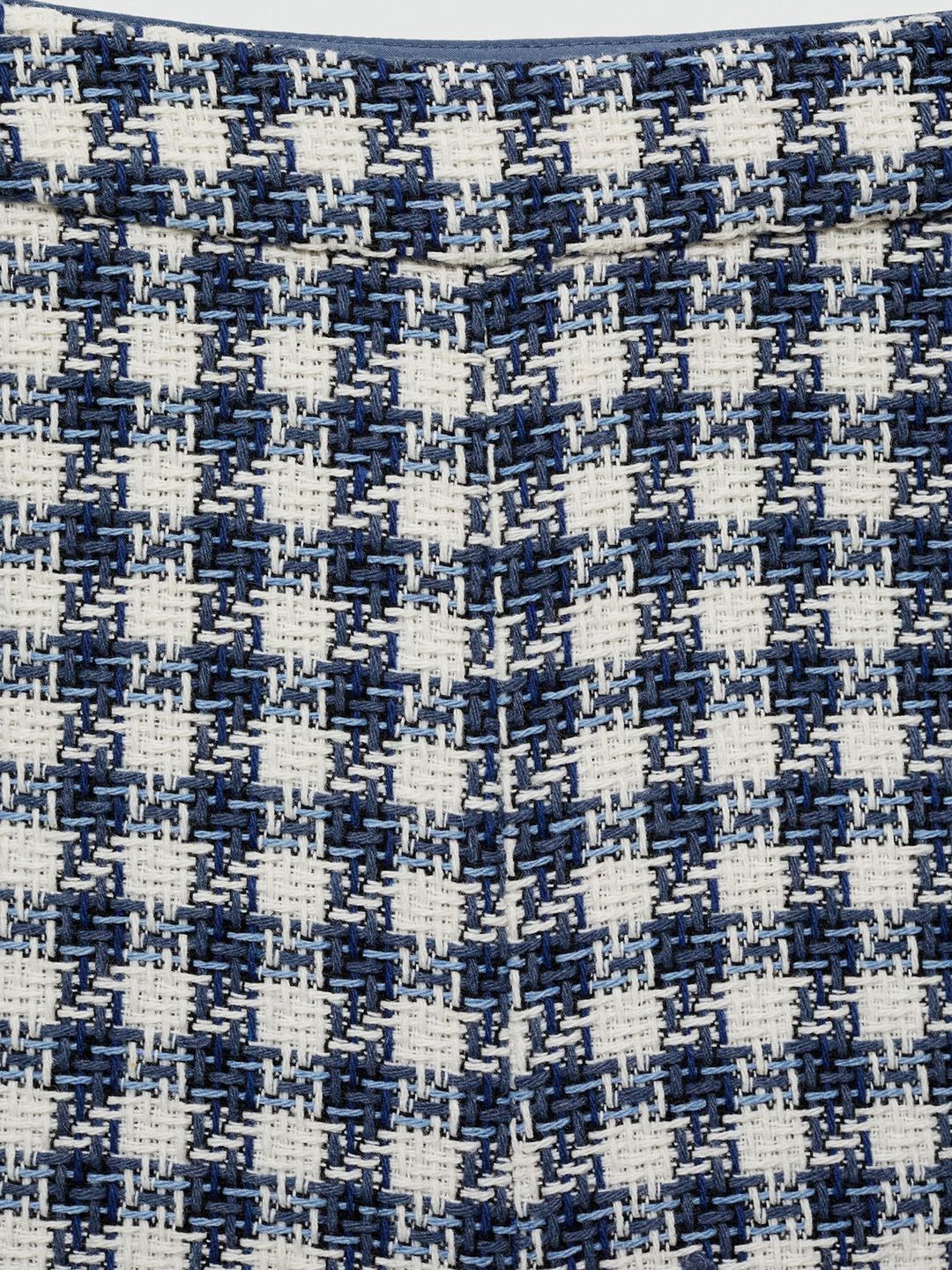 Houndstooth Checked Straight Shorts
