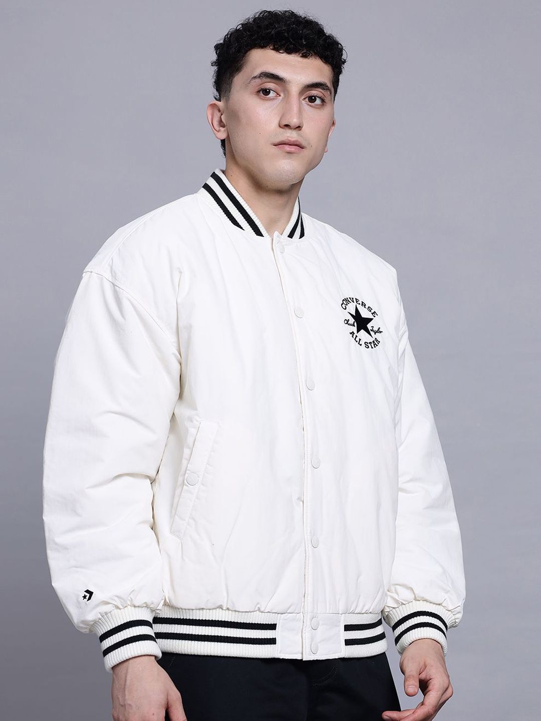 Buy Converse Men All Star Varsity Padded Jacket - Jackets for Men