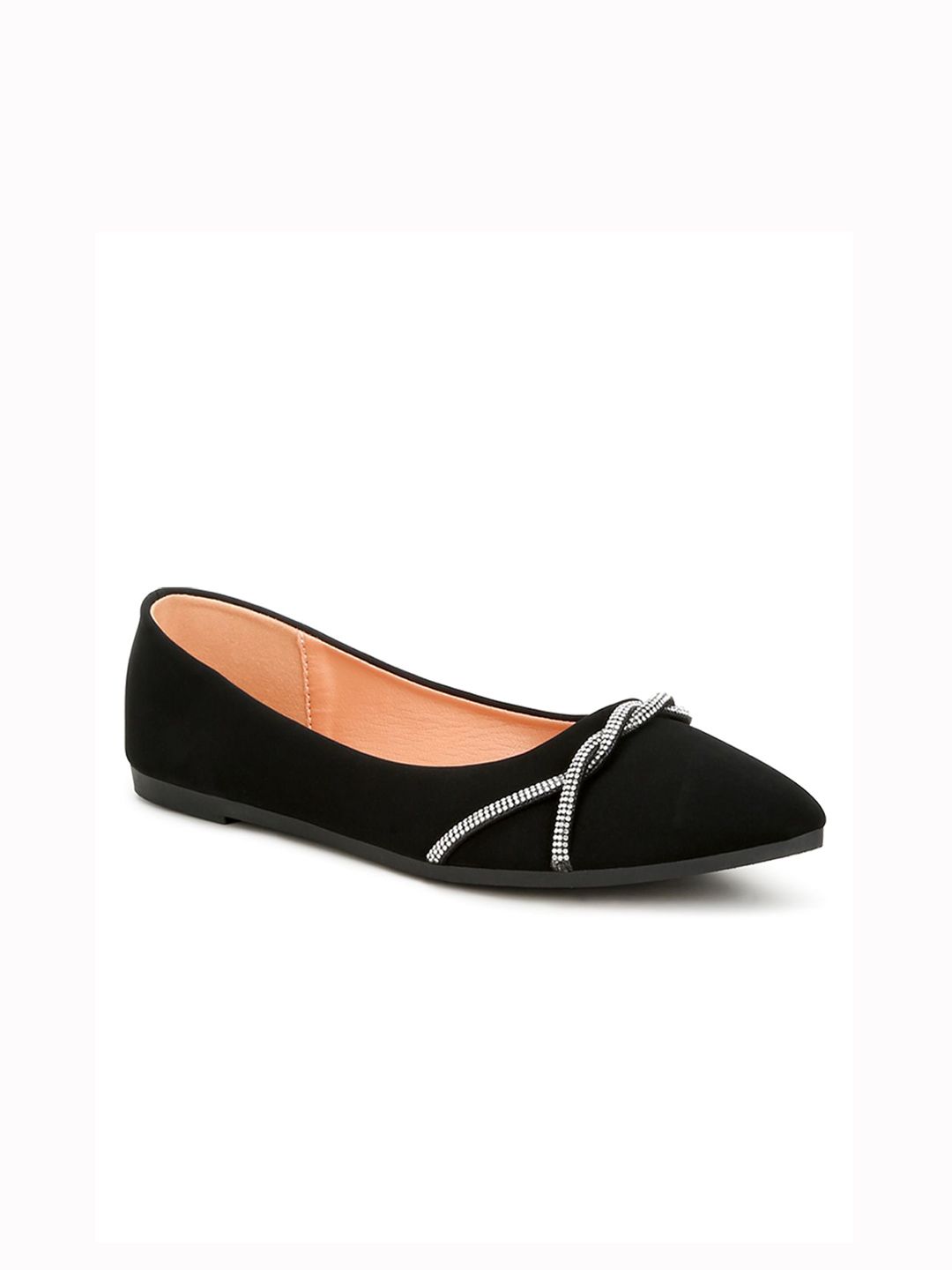 London Rag Women Leather Embellished Ballerinas