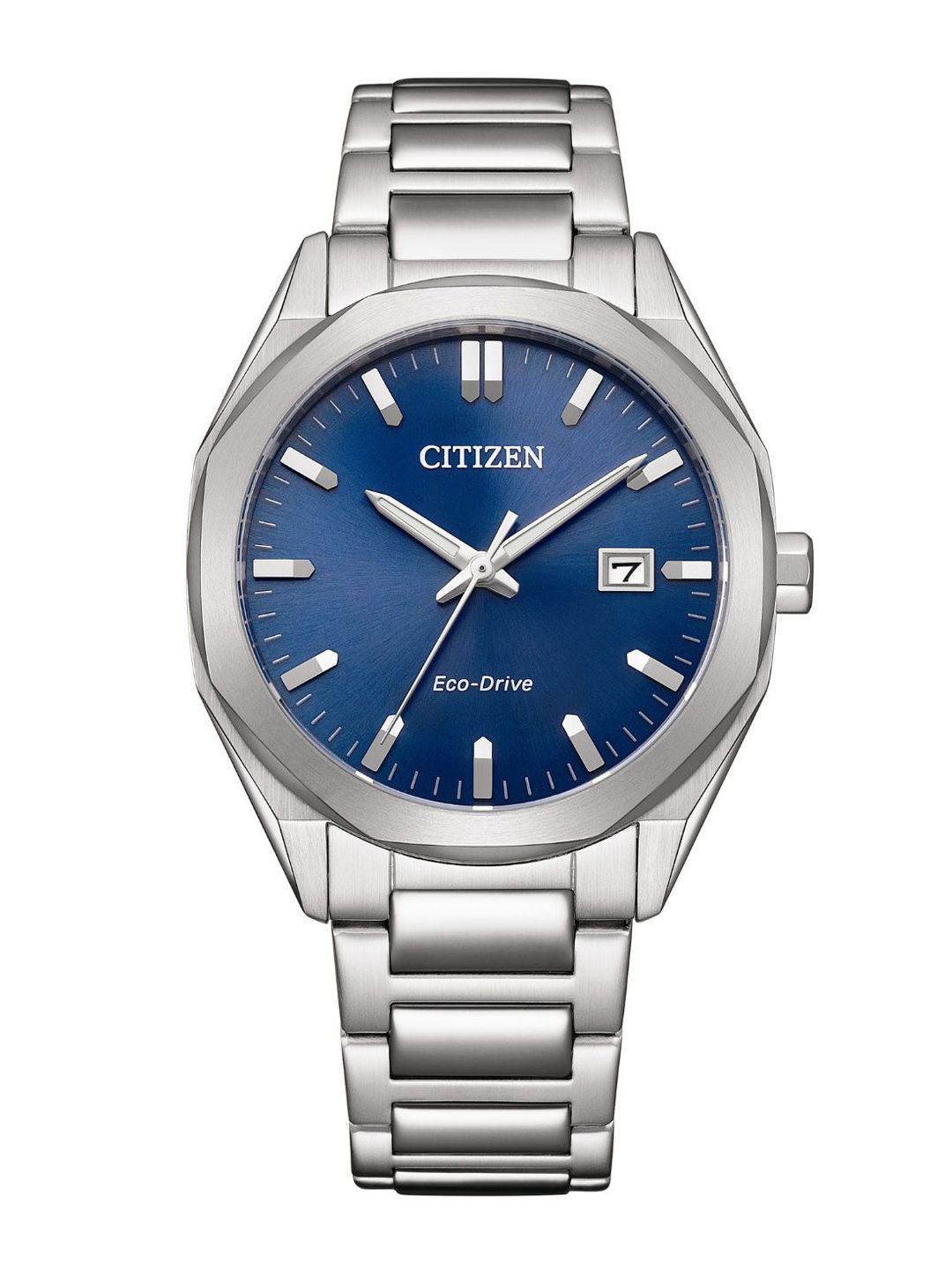 Citizen Citizen Unisex Dial & Stainless Steel Bracelet Style Straps Analogue Eco Drive Watch BM7620-83L