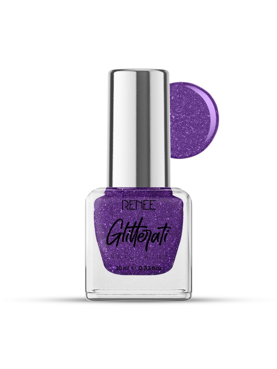 Renee Glitterati Nail Paint 10ml - Purple Galaxy