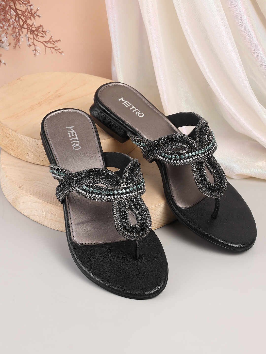 Metro Metro Colourblocked Party Block Sandals