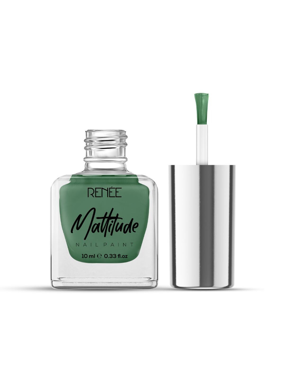 Renee Mattitude Long Lasting Nail Paint - 10ml - Moss Green