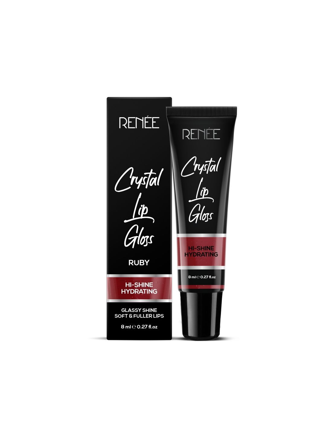 Renee Crystal Hi-Shine Glassy Hydrating Lip Gloss 8 ml - Ruby 06