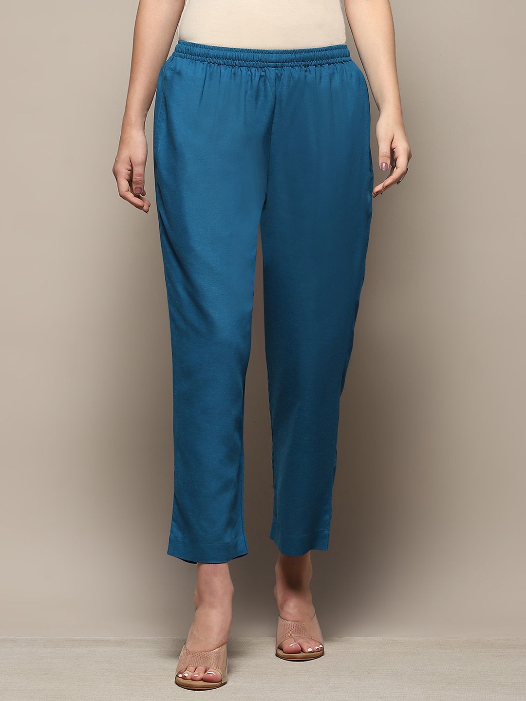 Biba Women Western Cropped Straight Palazzos