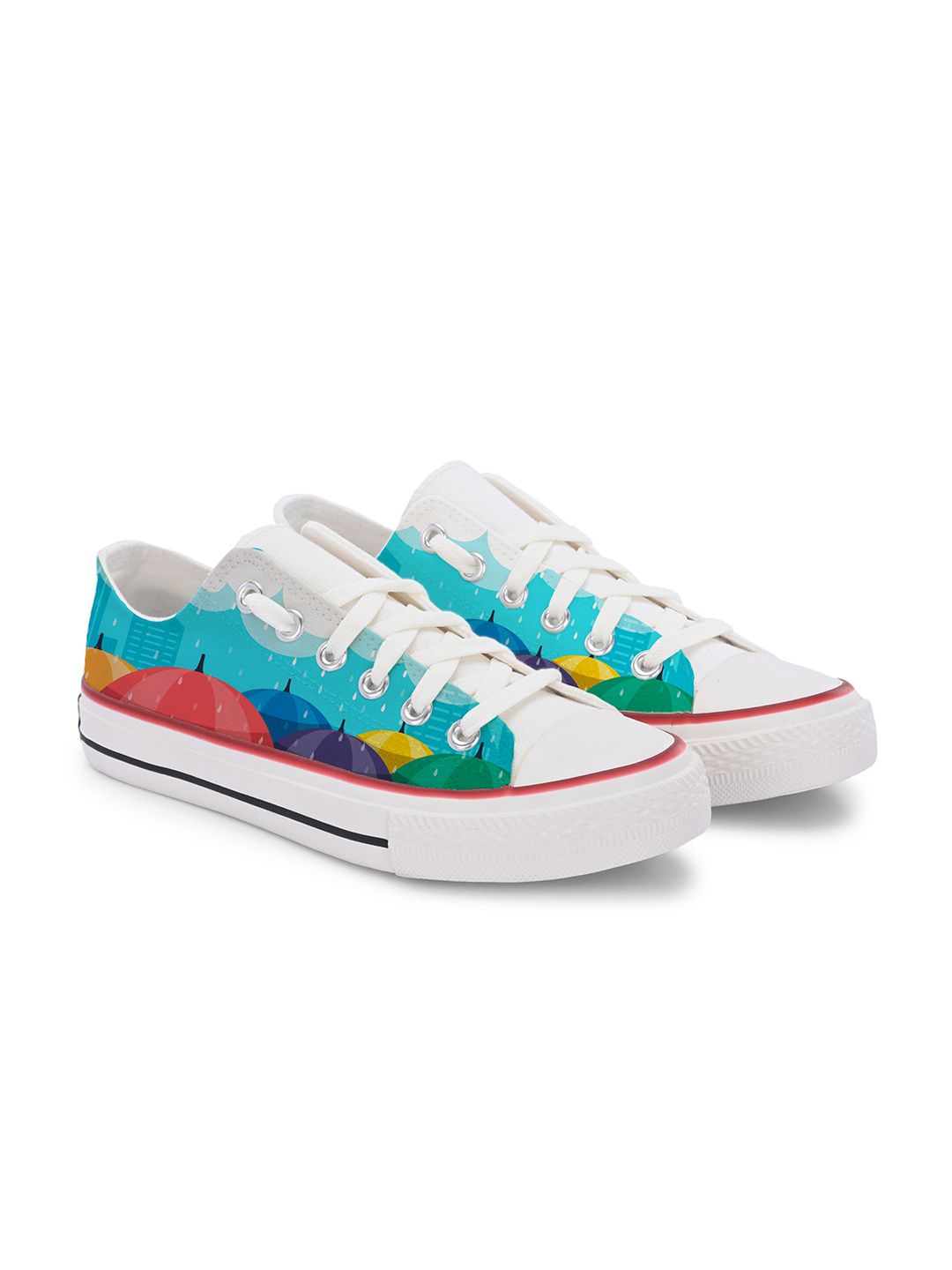 CROWCIA LONDON Men Colourblocked Canvas Sneakers