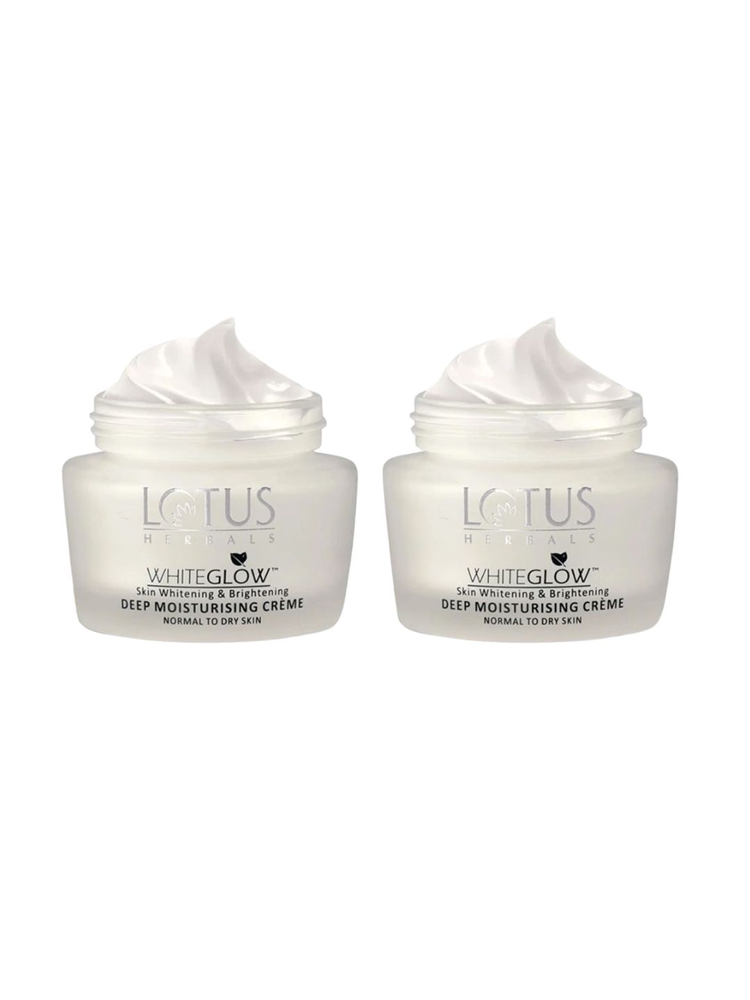 Lotus Herbals Whiteglow Set Of 2 Skin Whitening & Brightening Moisturizing Cream -40gEach