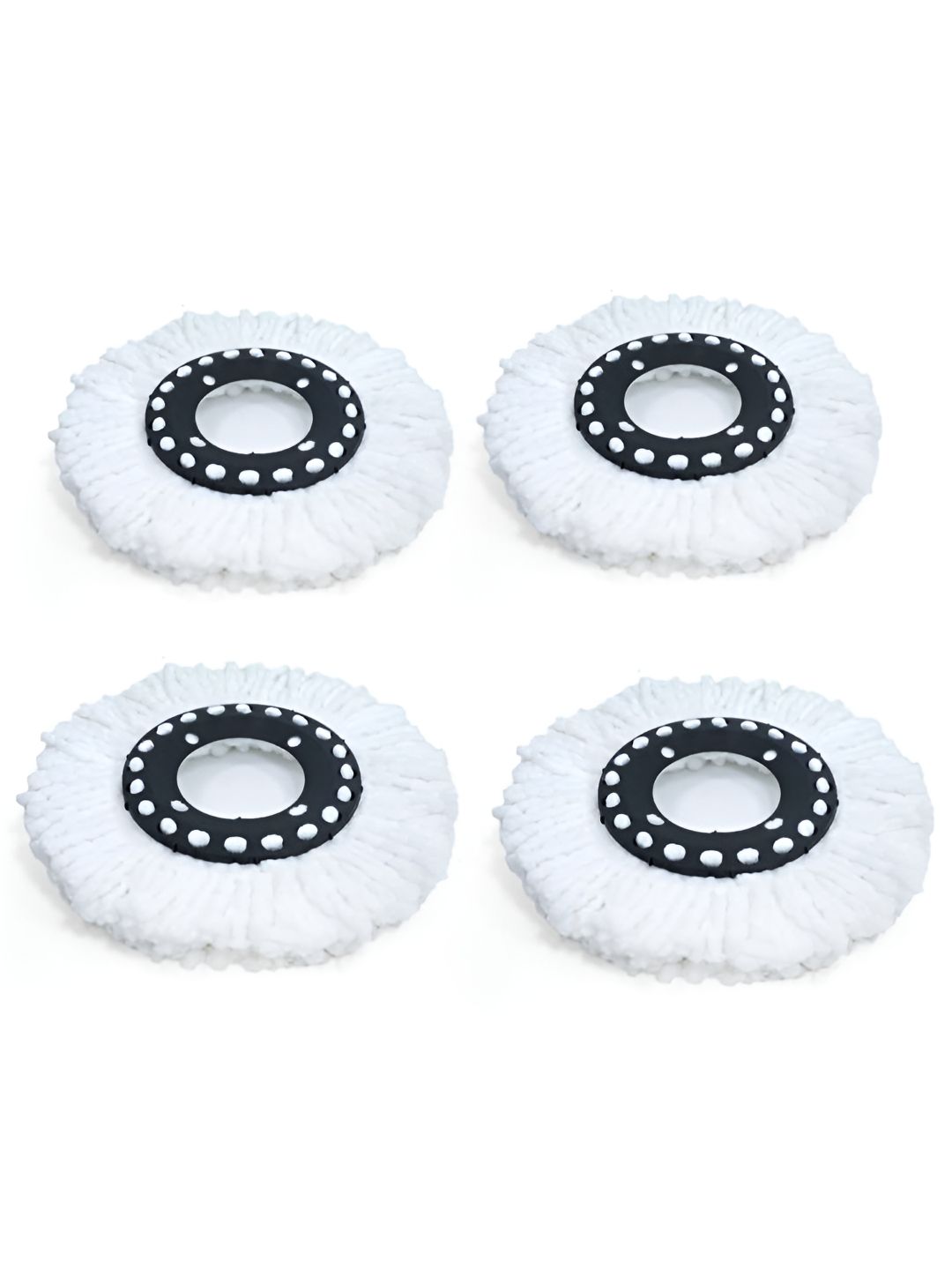 UPC White 4 Pieces Wet & Dry Flat Mop Refill Pads