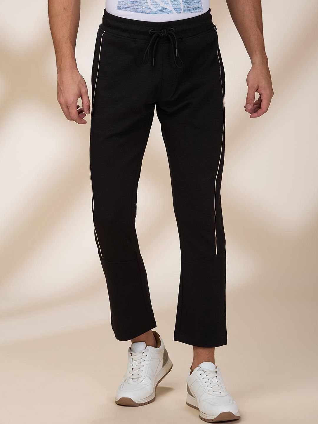 Being Human Men Slim-Fit Mid Rise Track Pants