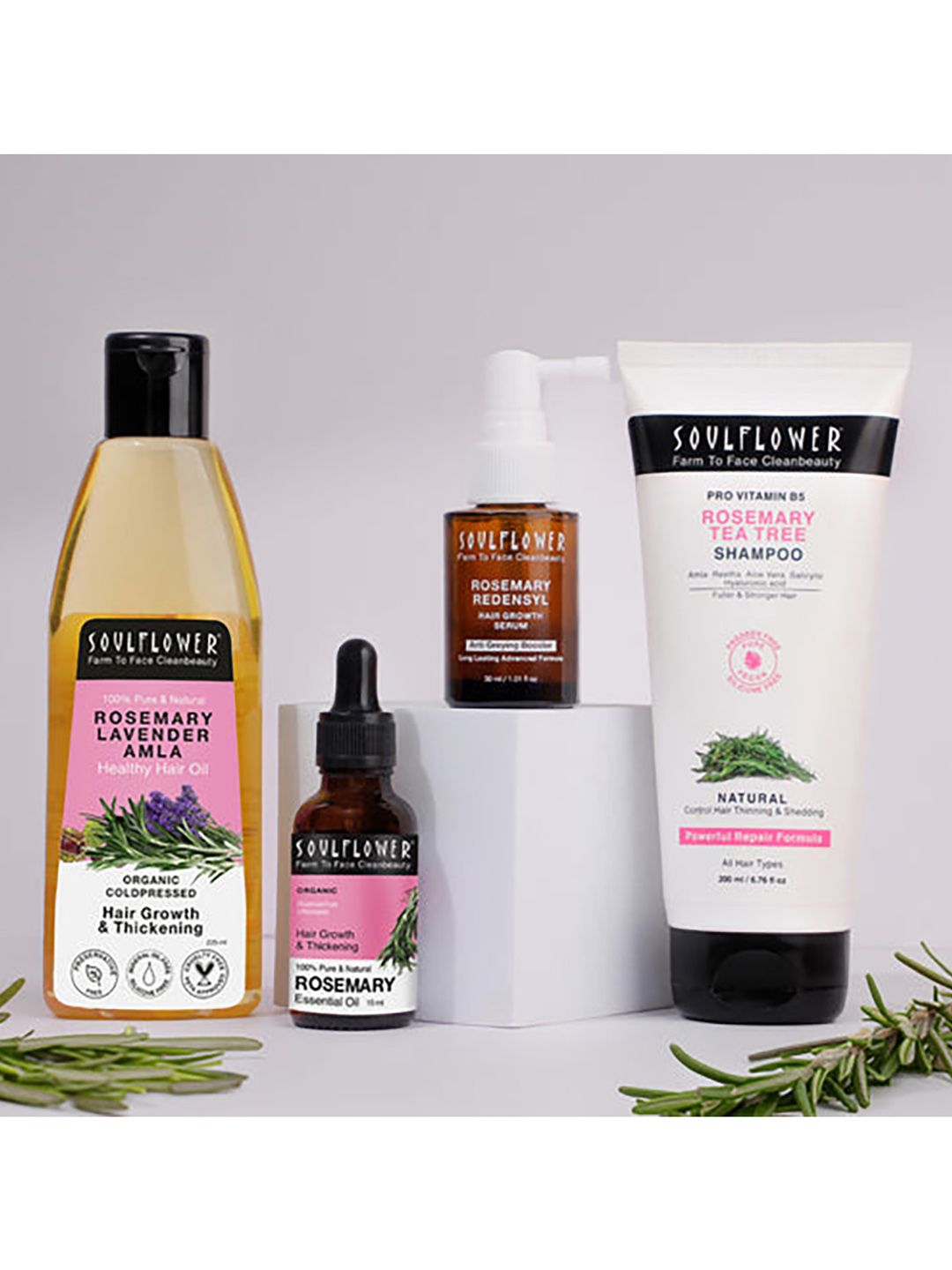 Soulflower Soulflower Set Of 4 Rosemary Booster For Rapid Hair Growth
