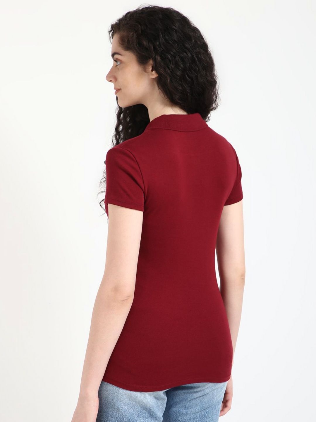 Polo Collar Pockets Slim Fit T-shirt