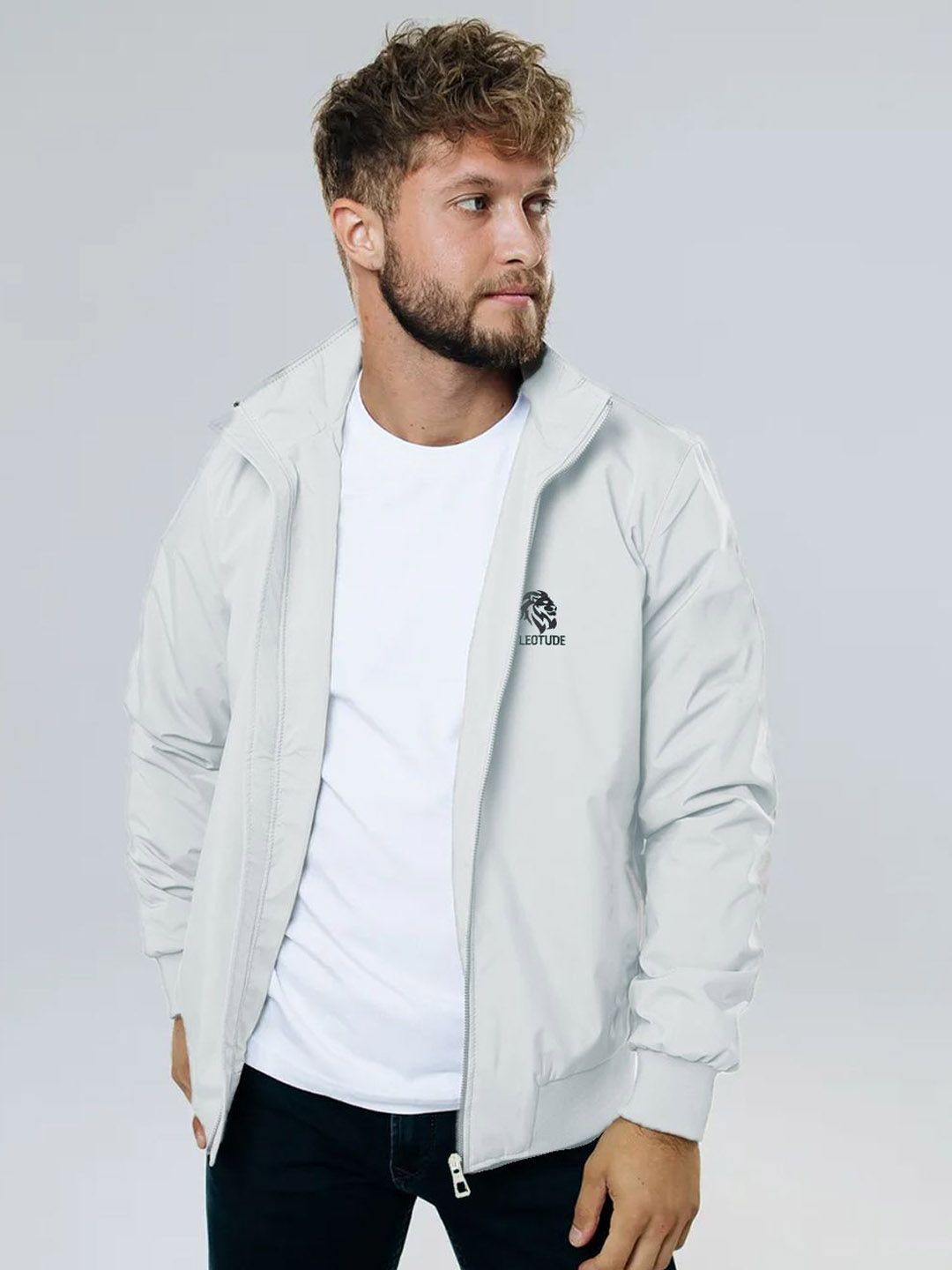 Leotude Men Windcheater and Water Resistant Outdoor Bomber Jacket