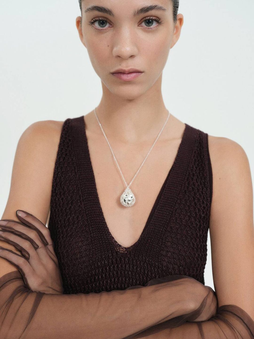 Sphere Drop Necklace