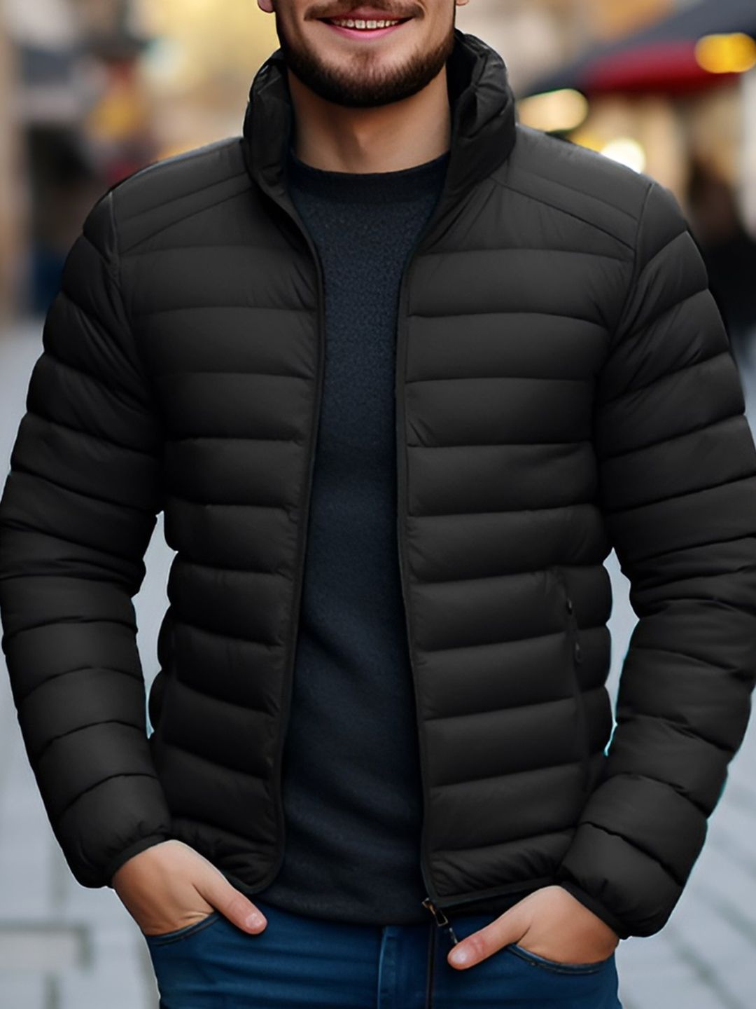 Ben Martin Men Floral Insulator Puffer Jacket