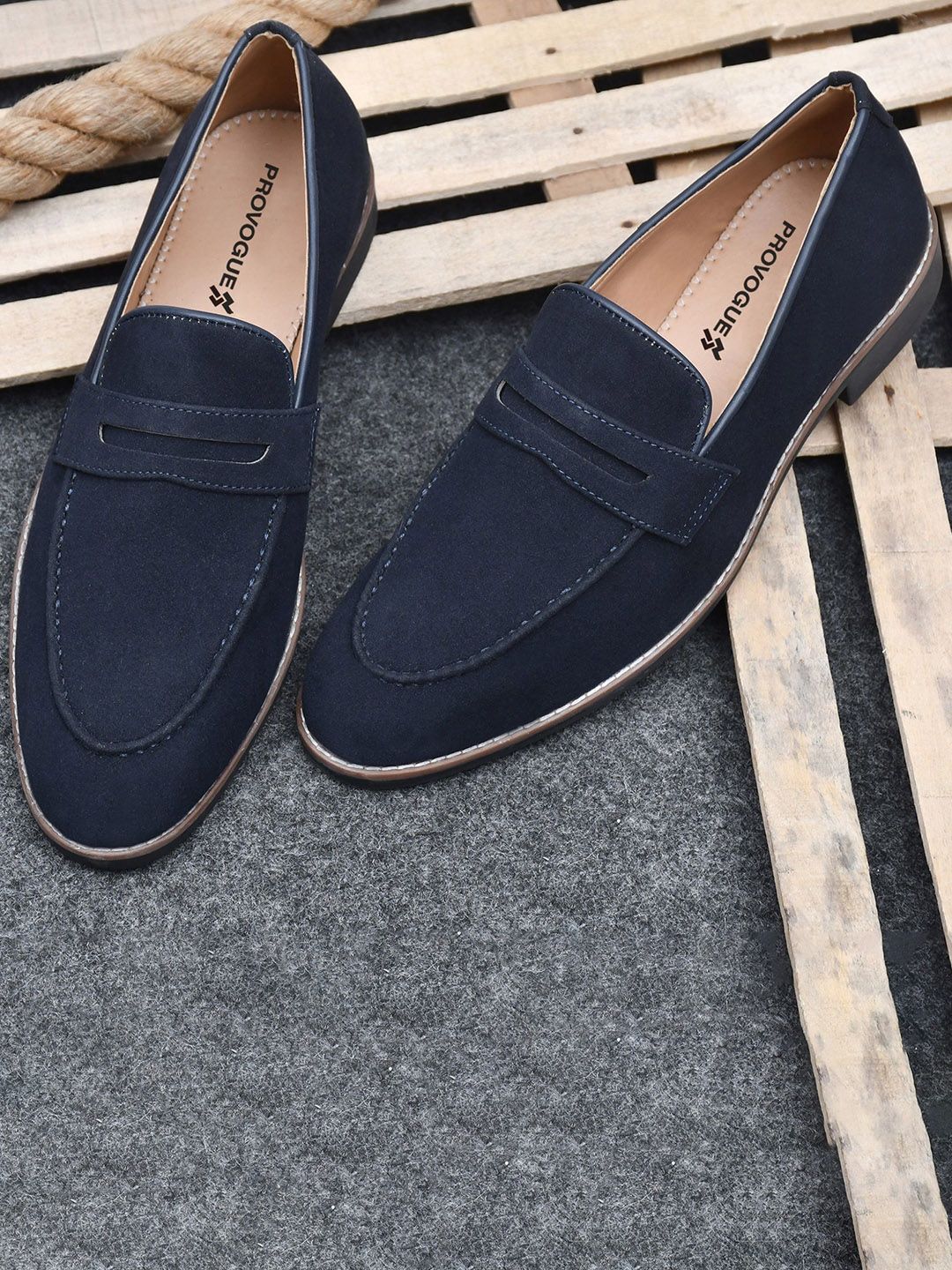 Provogue Men Leather Formal Loafers