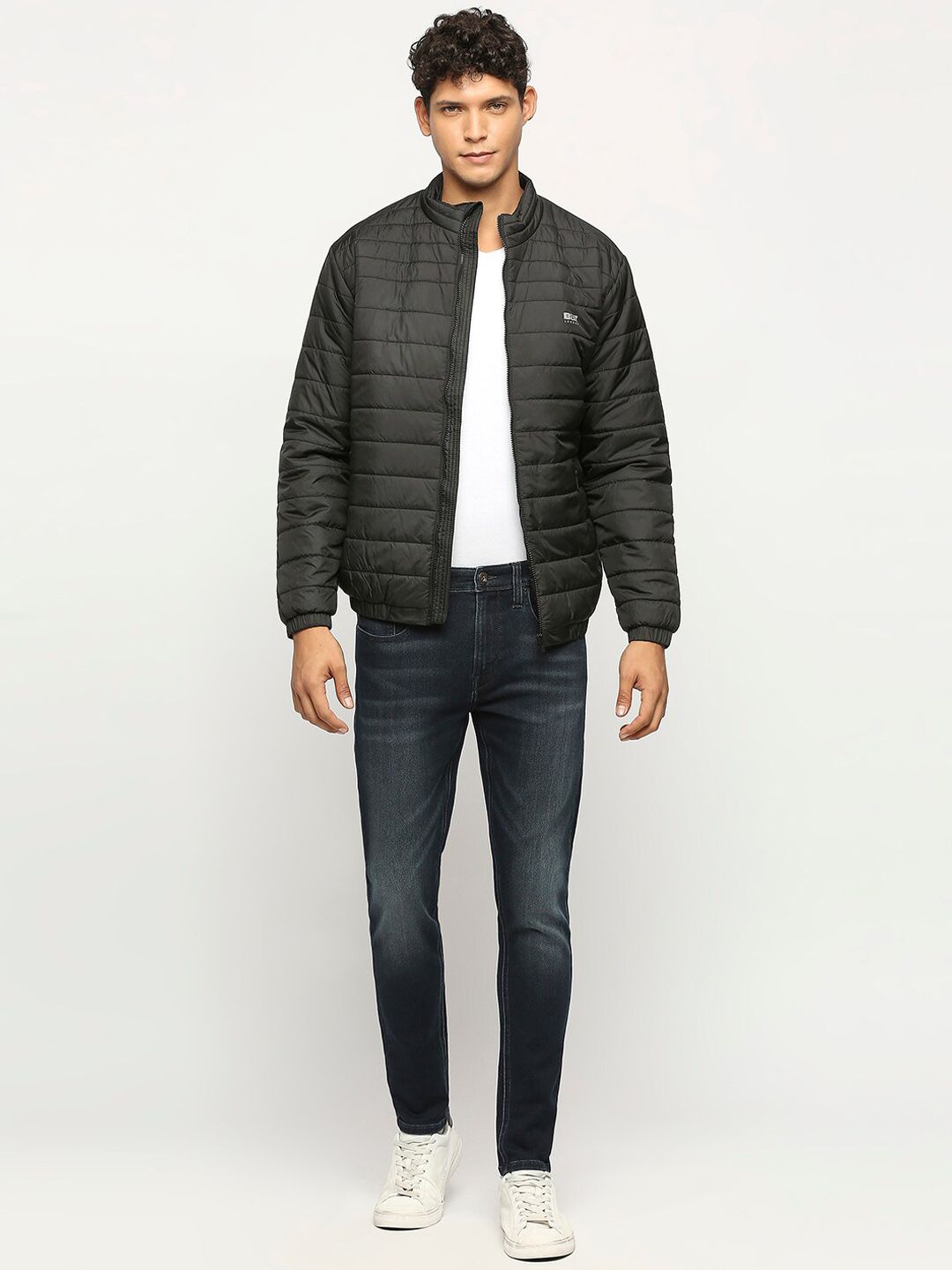 BEAT LONDON by PEPE JEANS Mock Collar Lightweight Puffer Jacket