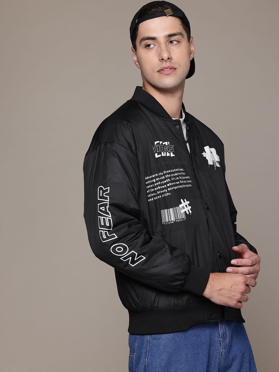 The Roadster Lifestyle Co. Typography Bomber Jacket