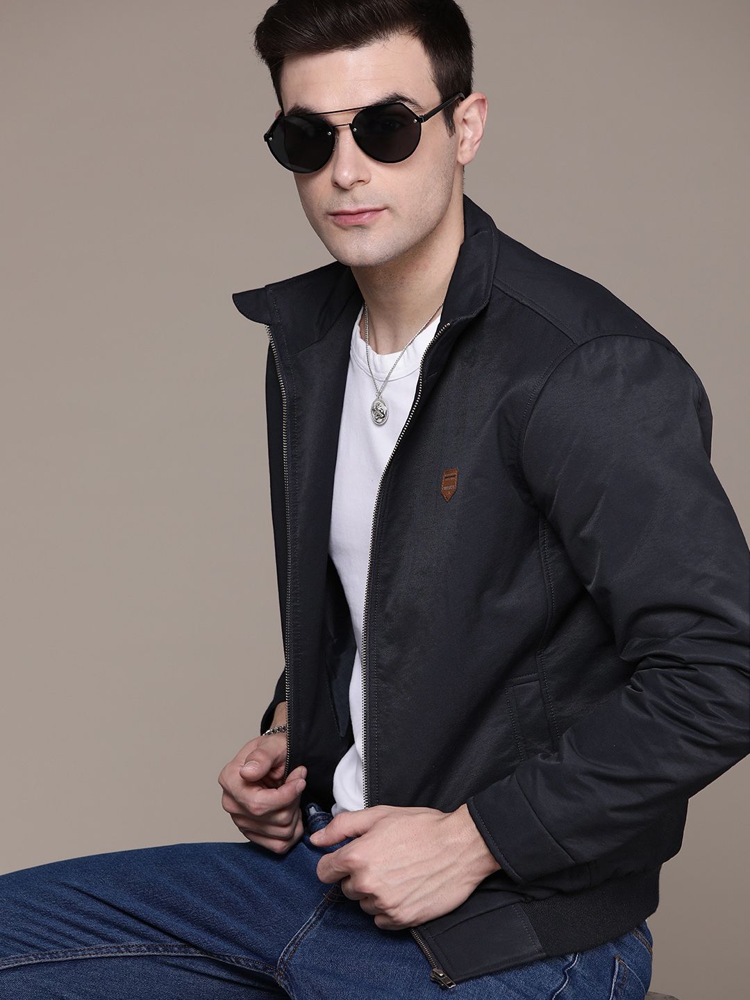 Roadster Men Solid Tailored Jacket