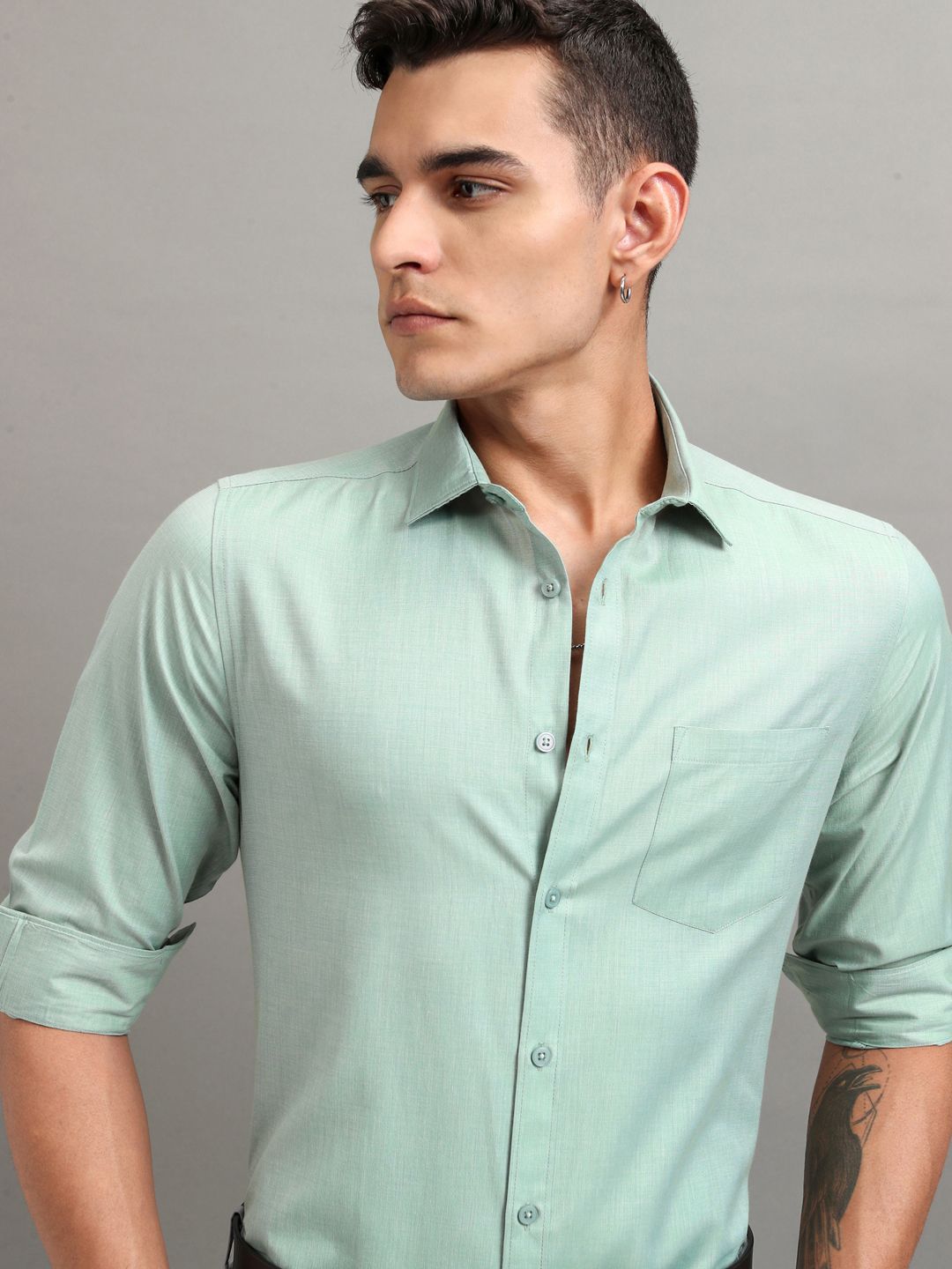 HIGHLANDER Men Slim Fit Shirt