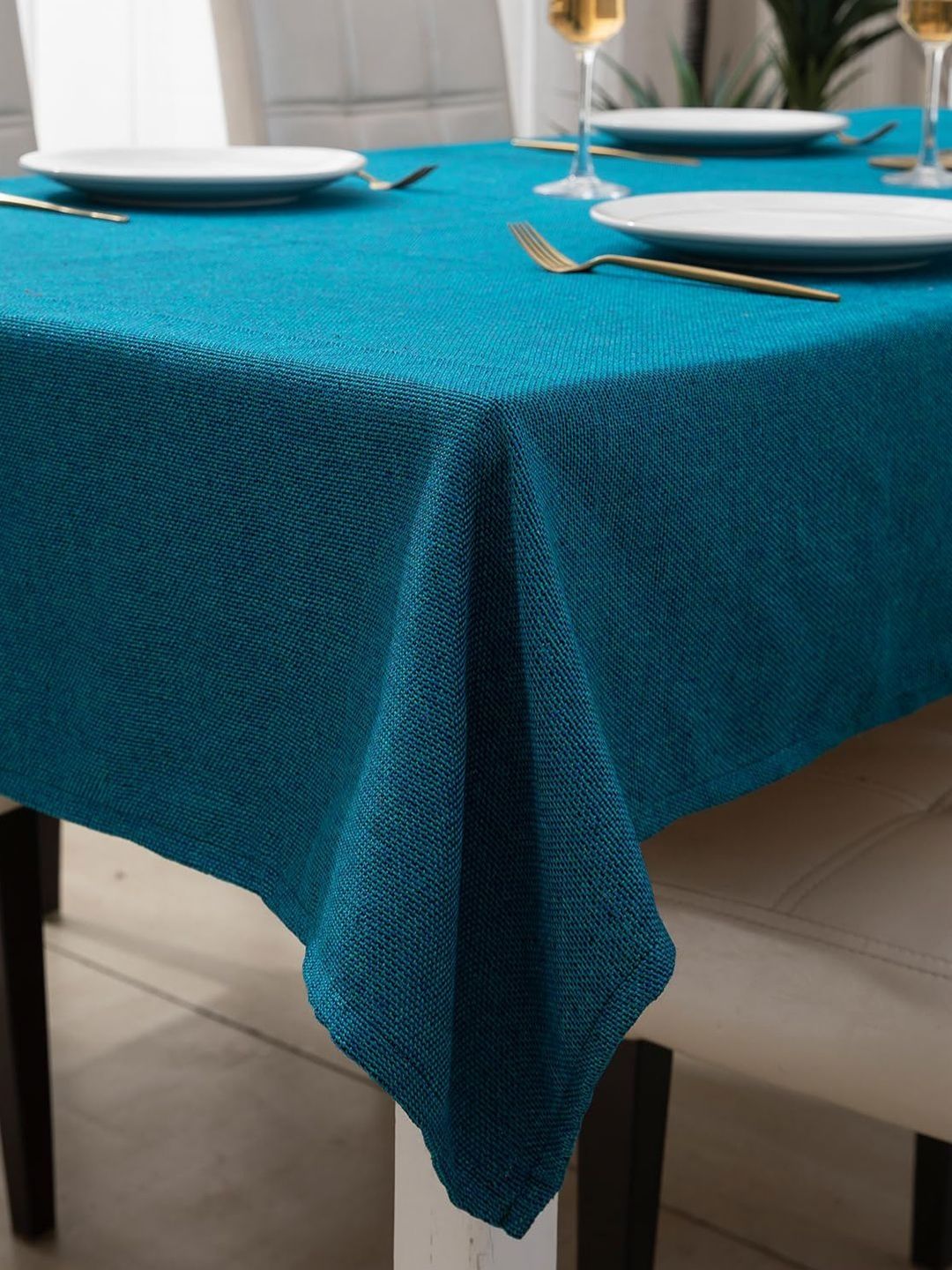 HOKIPO Teal 6-Seater Table Cover