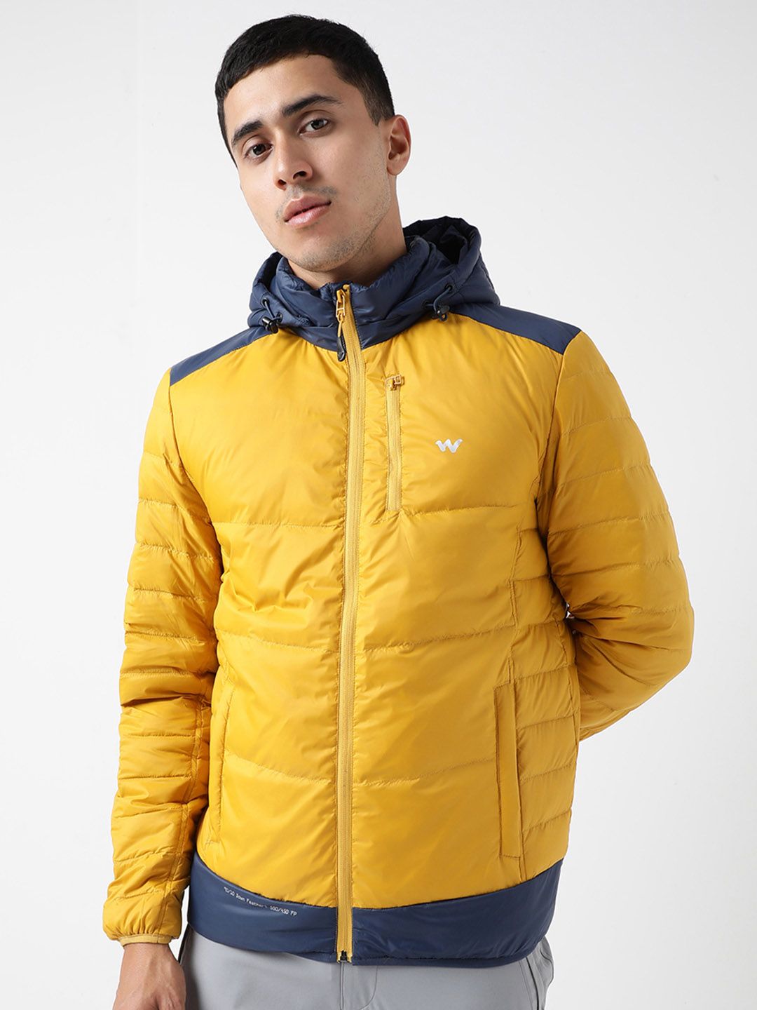 Wildcraft Men Hooded Colourblocked Casual Puffer Lightweight Jacket