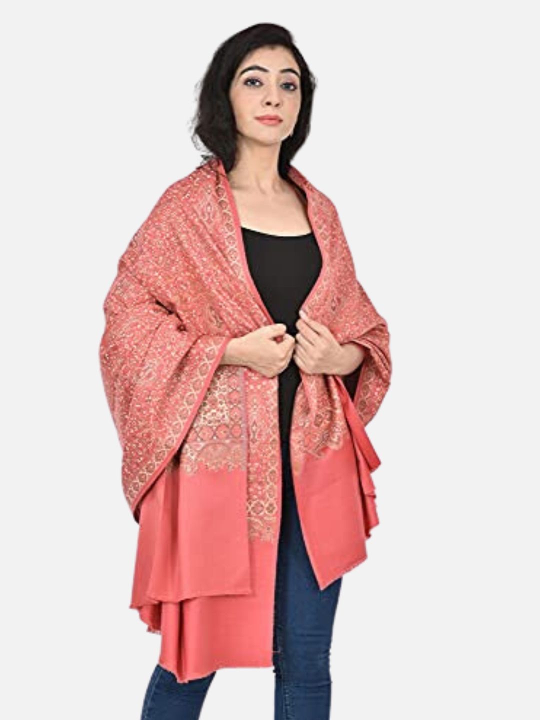 BAISA Kalamkari Printed Acrylic Shawl