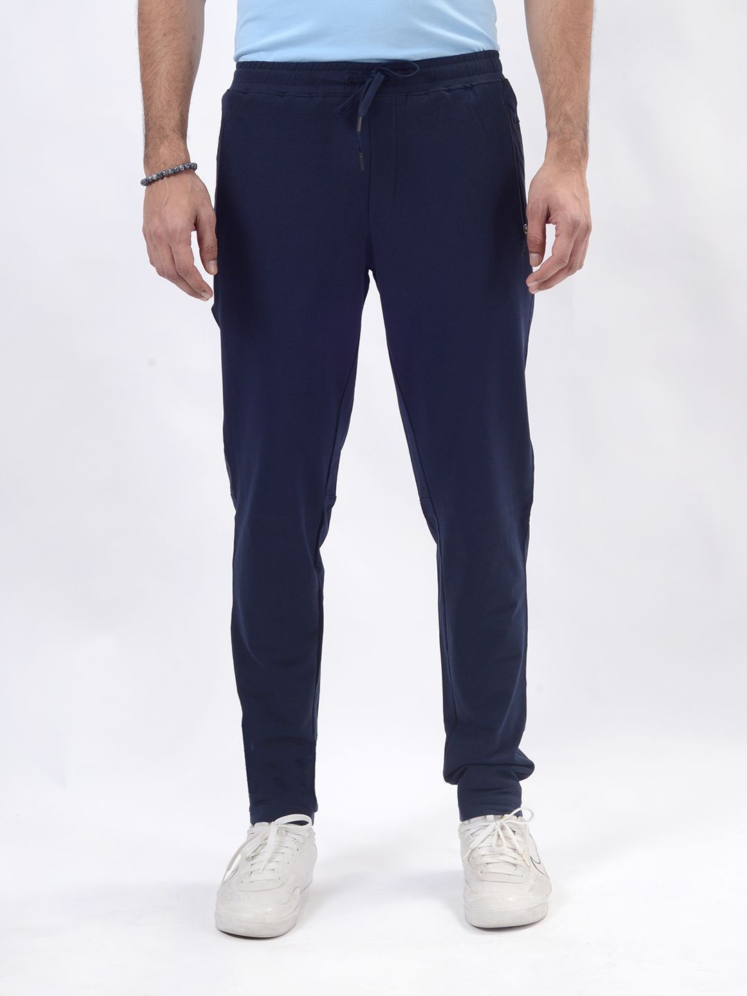 JADE BLUE Men Slim-Fit Cotton Joggers