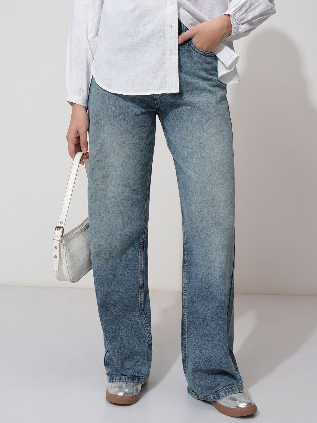 Tokyo Talkies Women High Rise Straight Fit Jeans