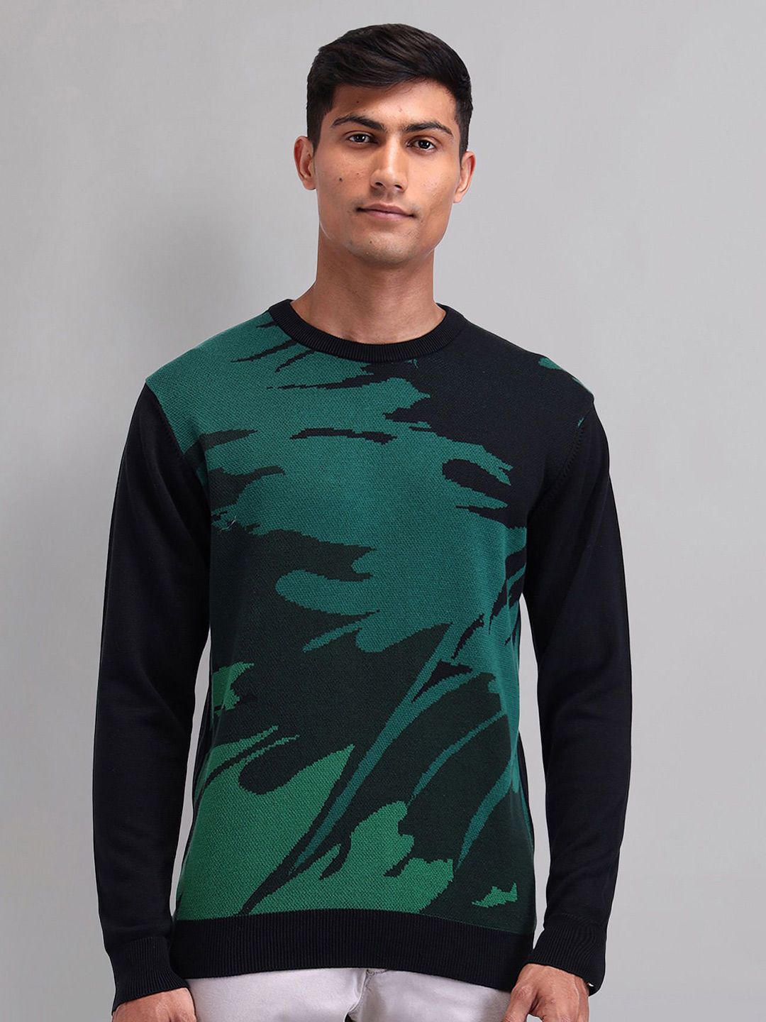 AD By Arvind Men Printed Pullover