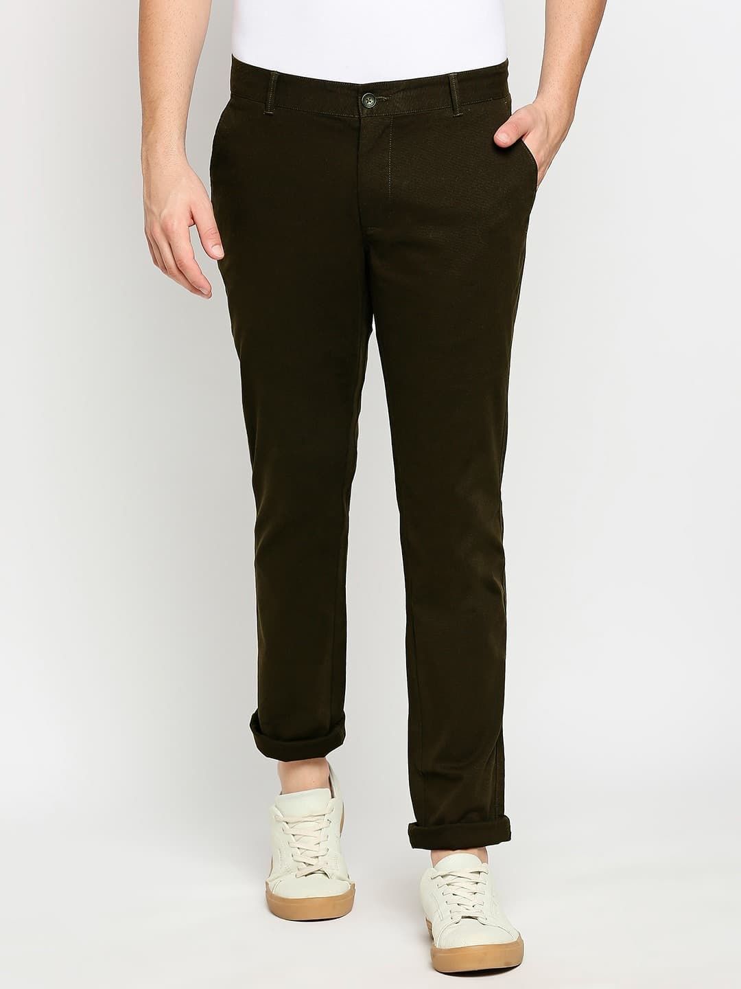 Basics Men Tapered Fit Trousers