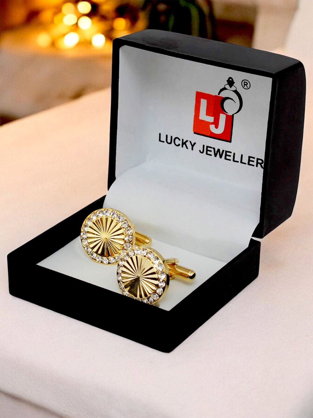 LUCKY JEWELLERY Men Embellished Cufflink
