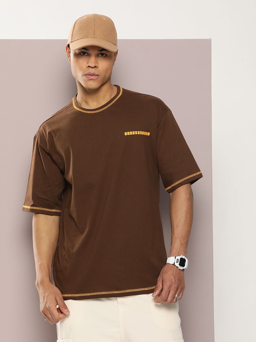 Buy Kook N Keech Drop-Shoulder Sleeves Oversized Pure Cotton T