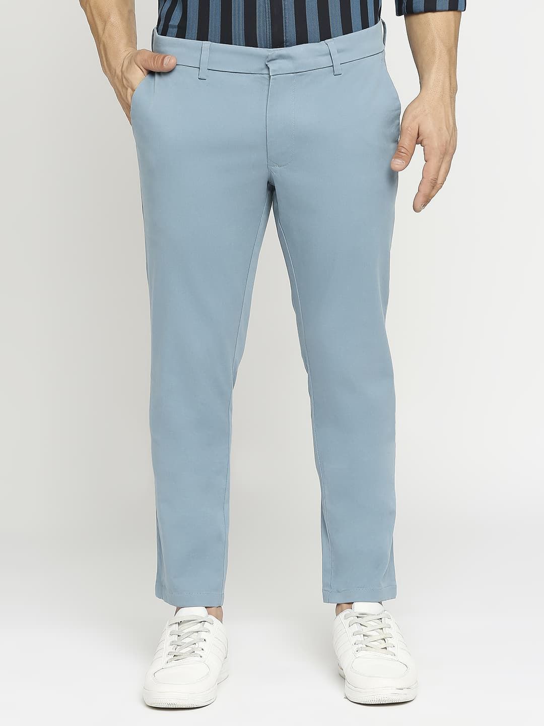Basics Men Tapered Fit Trousers